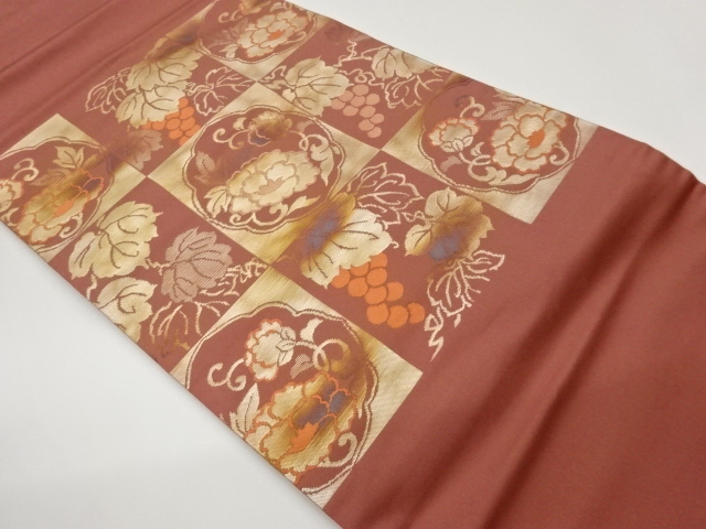 JAPANESE NAGOYA OBI / WOVEN CHECKERED